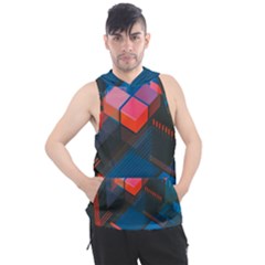 Minimalist Abstract Shaping Abstract Digital Art Minimalism Men s Sleeveless Hoodie by uniart180623