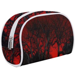 Dark Forest Jungle Plant Black Red Tree Make Up Case (large) by uniart180623