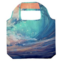 Artistic Wave Sea Premium Foldable Grocery Recycle Bag by uniart180623