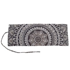 Mandala Circles Drawing Pattern Roll Up Canvas Pencil Holder (s) by uniart180623