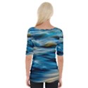 Waves Abstract Waves Abstract Wide Neckline Tee View2