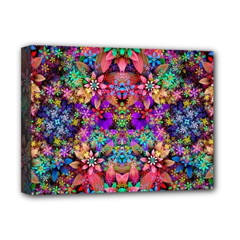 Flower Patterns Abstract Pattern Digital Art Deluxe Canvas 16  X 12  (stretched)  by uniart180623