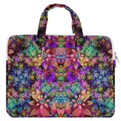 Flower Patterns Abstract Pattern Digital Art Macbook Pro 13  Double Pocket Laptop Bag by uniart180623