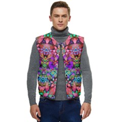 Flower Patterns Abstract Pattern Digital Art Men s Button Up Puffer Vest	 by uniart180623