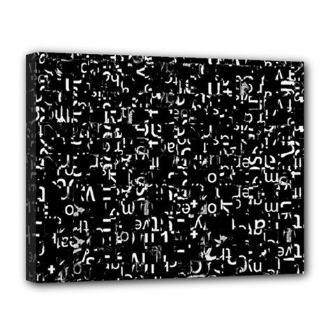 Abstract Secred Code Canvas 14  x 11  (Stretched)