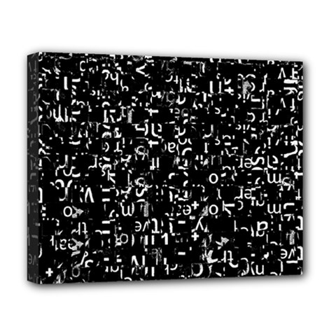 Abstract Secred Code Deluxe Canvas 20  x 16  (Stretched)