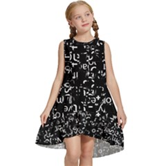 Abstract Secred Code Kids  Frill Swing Dress