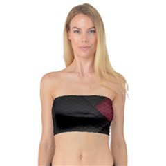Red Black Abstract Pride Abstract Digital Art Bandeau Top by uniart180623