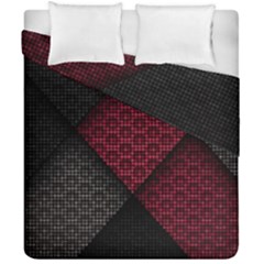 Red Black Abstract Pride Abstract Digital Art Duvet Cover Double Side (california King Size) by uniart180623