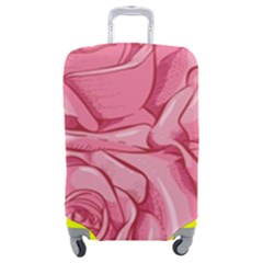 Pink Roses Pattern Floral Patterns Luggage Cover (medium)
