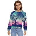 Tree Abstract Field Galaxy Night Nature Women s Long Sleeve Raglan Tee View1