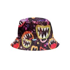 Funny Monster Mouths Bucket Hat (kids) by uniart180623