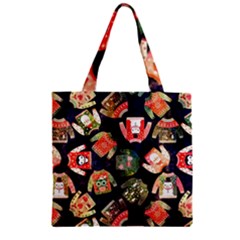 Ugly Christmas Zipper Grocery Tote Bag by uniart180623