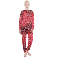 Christmas Pattern Red Women s Lounge Set by uniart180623