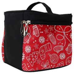 Christmas Pattern Red Make Up Travel Bag (big)