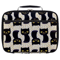 Black Cats And Dots Koteto Cat Pattern Kitty Full Print Lunch Bag by uniart180623