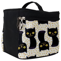 Black Cats And Dots Koteto Cat Pattern Kitty Make Up Travel Bag (big) by uniart180623