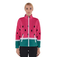 Watermelon Fruit Pattern Women s Bomber Jacket