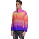 Sunset Summer Time Men s Puffer Bubble Jacket Coat View2