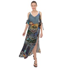 Fictional Character Cartoons Maxi Chiffon Cover Up Dress