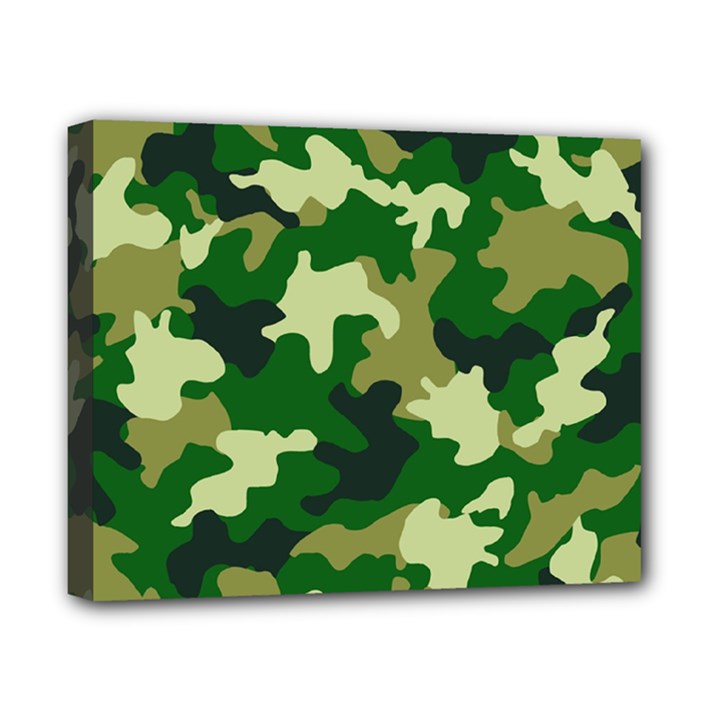 Green Military Background Camouflage Canvas 10  x 8  (Stretched)