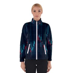 Flag Patterns On Forex Charts Women s Bomber Jacket by uniart180623