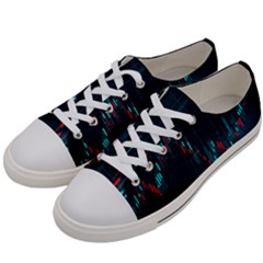 Flag Patterns On Forex Charts Men s Low Top Canvas Sneakers