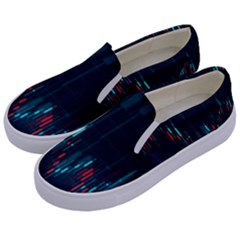 Flag Patterns On Forex Charts Kids  Canvas Slip Ons by uniart180623