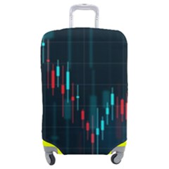 Flag Patterns On Forex Charts Luggage Cover (Medium)