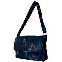 Flag Patterns On Forex Charts Full Print Messenger Bag (S)