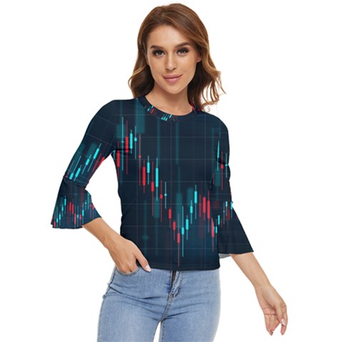 Flag Patterns On Forex Charts Bell Sleeve Top by uniart180623