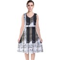 Music Piano Instrument Sheet V-Neck Midi Sleeveless Dress  View1