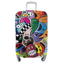 Cartoon Explosion Cartoon Characters Funny Luggage Cover (medium) by uniart180623
