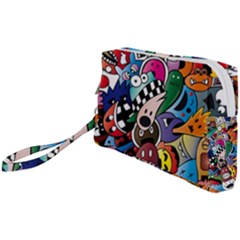 Cartoon Explosion Cartoon Characters Funny Wristlet Pouch Bag (small) by uniart180623