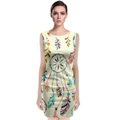 Dreamcatcher Abstract Pattern Classic Sleeveless Midi Dress