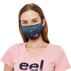 Cityscape Digital Art Crease Cloth Face Mask (Adult)