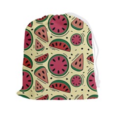 Watermelon Pattern Slices Fruit Drawstring Pouch (2xl)