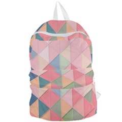 Background Geometric Triangle Foldable Lightweight Backpack by uniart180623