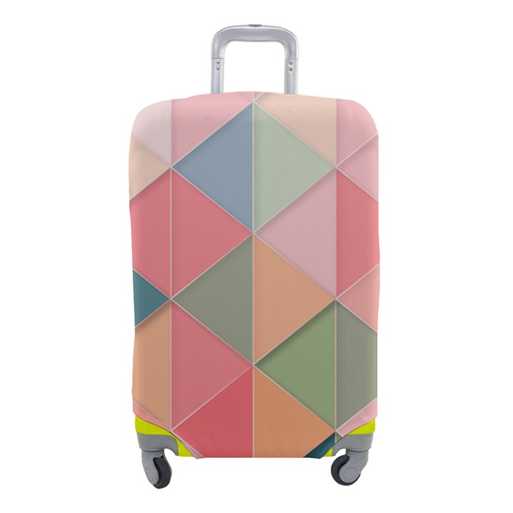 Background Geometric Triangle Luggage Cover (Small)