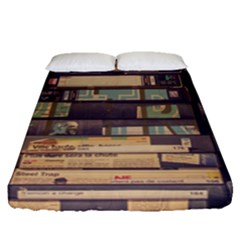 Books Antique Worn Spent Romance Fitted Sheet (Queen Size)