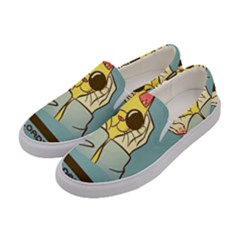 Loading Cat Cute Cuddly Animal Sweet Plush Women s Canvas Slip Ons by uniart180623