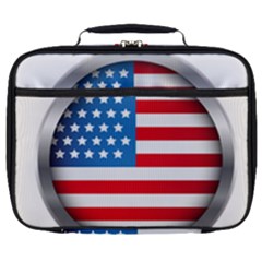 United Of America Usa Flag Full Print Lunch Bag by Celenk