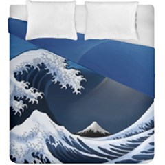 The Great Wave Off Kanagawa Duvet Cover Double Side (king Size) by Grandong