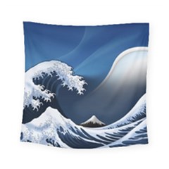 The Great Wave Off Kanagawa Square Tapestry (small) by Grandong