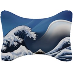 The Great Wave Off Kanagawa Seat Head Rest Cushion by Grandong