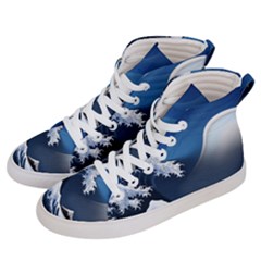 The Great Wave Off Kanagawa Men s Hi-top Skate Sneakers by Grandong