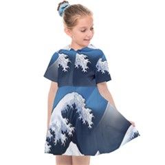 The Great Wave Off Kanagawa Kids  Sailor Dress