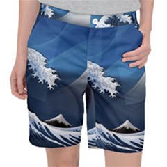 The Great Wave Off Kanagawa Women s Pocket Shorts