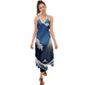 The Great Wave Off Kanagawa Halter Tie Back Dress  View1