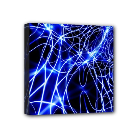 Lines Flash Light Mystical Fantasy Mini Canvas 4  X 4  (stretched) by Dutashop